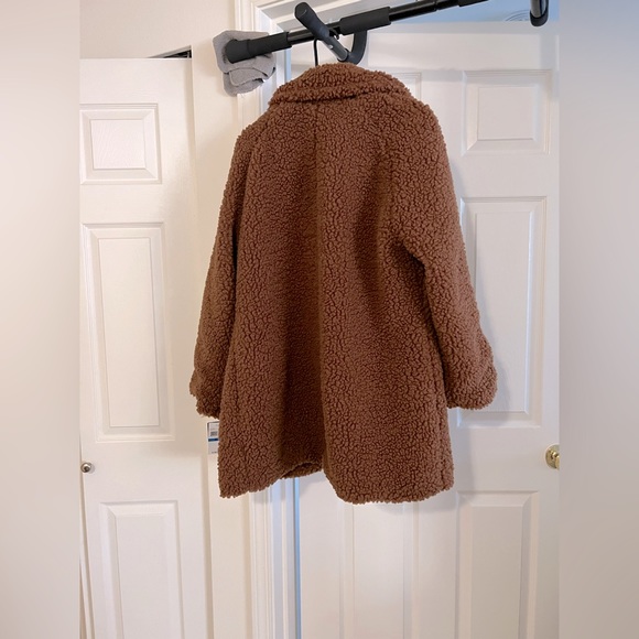 Lucky Brand Teddy Sherpa Pecan/Warm Brown Coat XL NWT - Picture 5 of 6